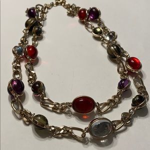 Free People Glass Marble Double Necklace